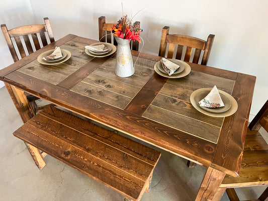 Natural Barnwood Dining Table