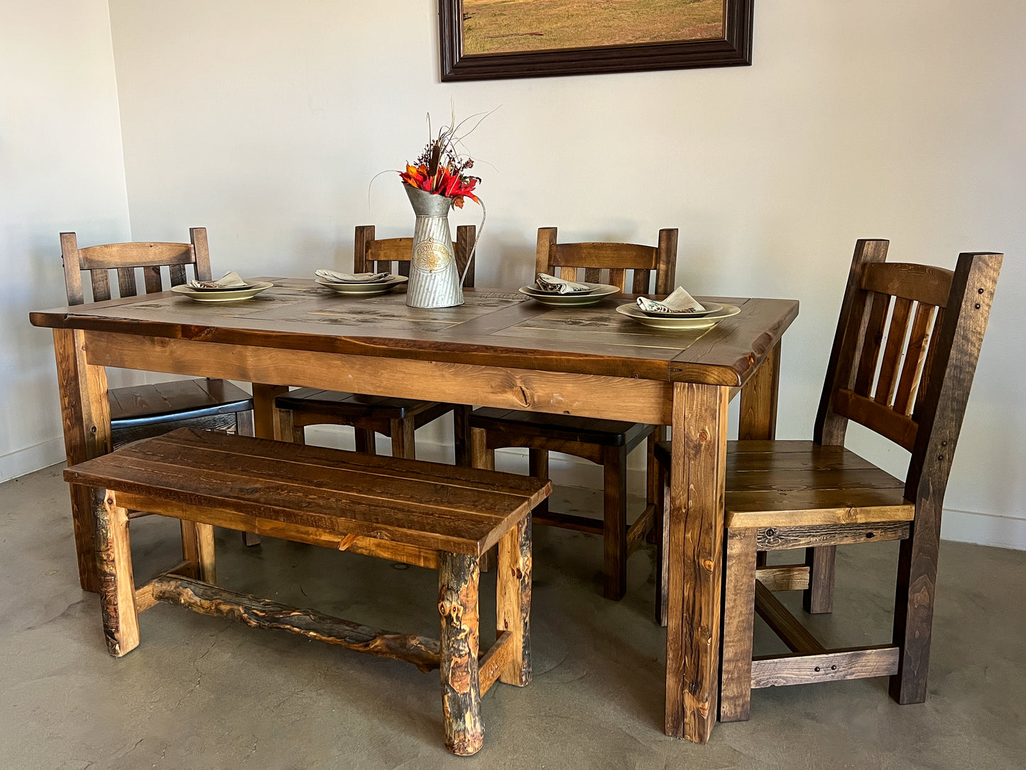 Natural Barnwood Dining Table