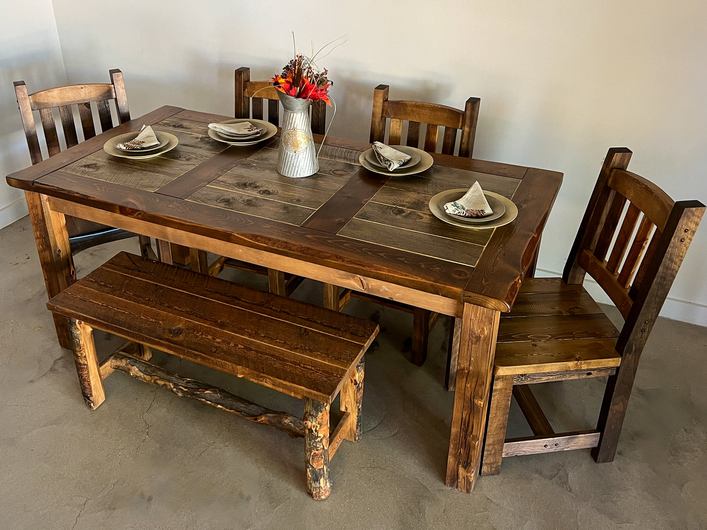 Natural Barnwood Dining Table