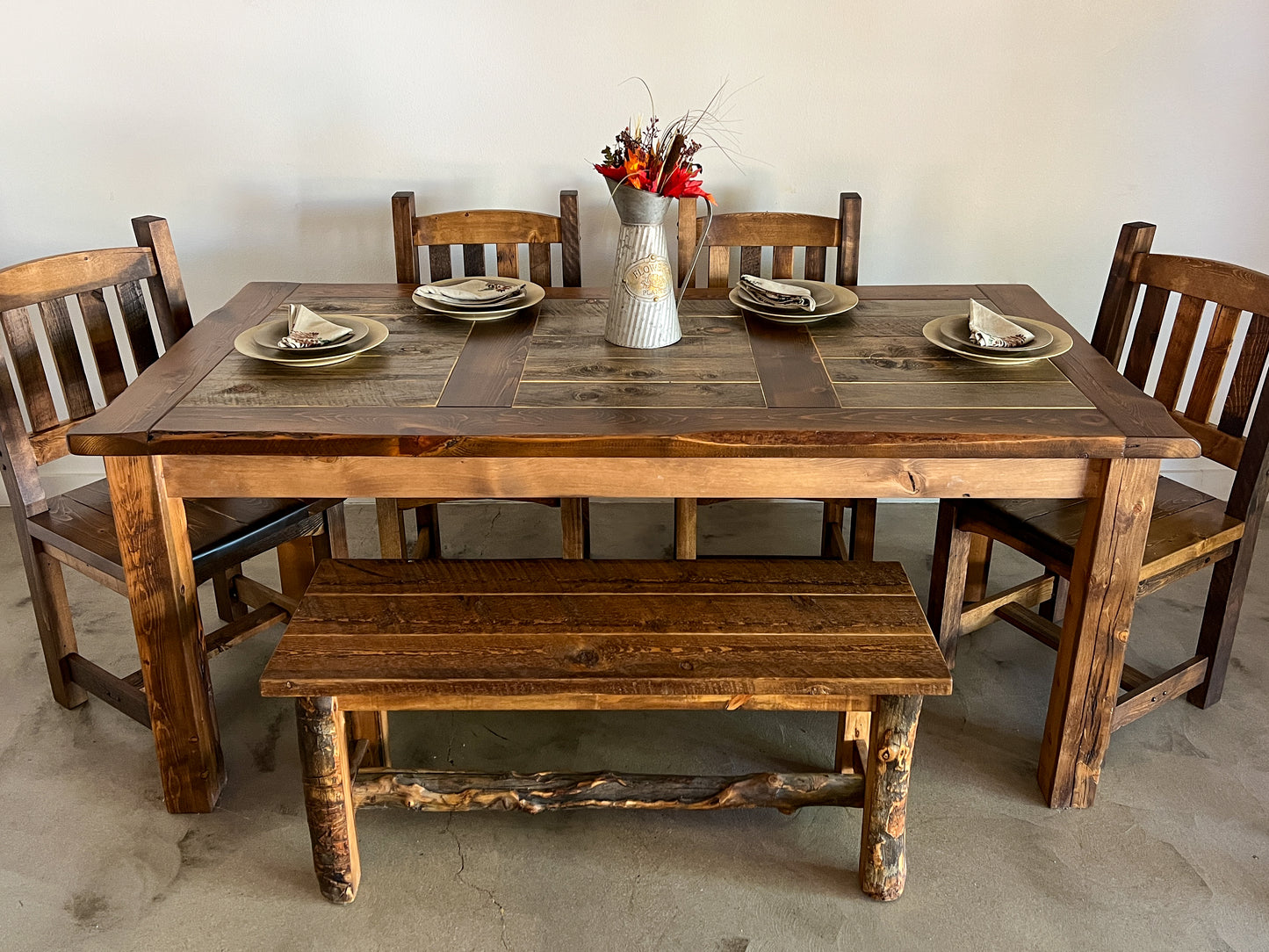 Natural Barnwood Dining Table