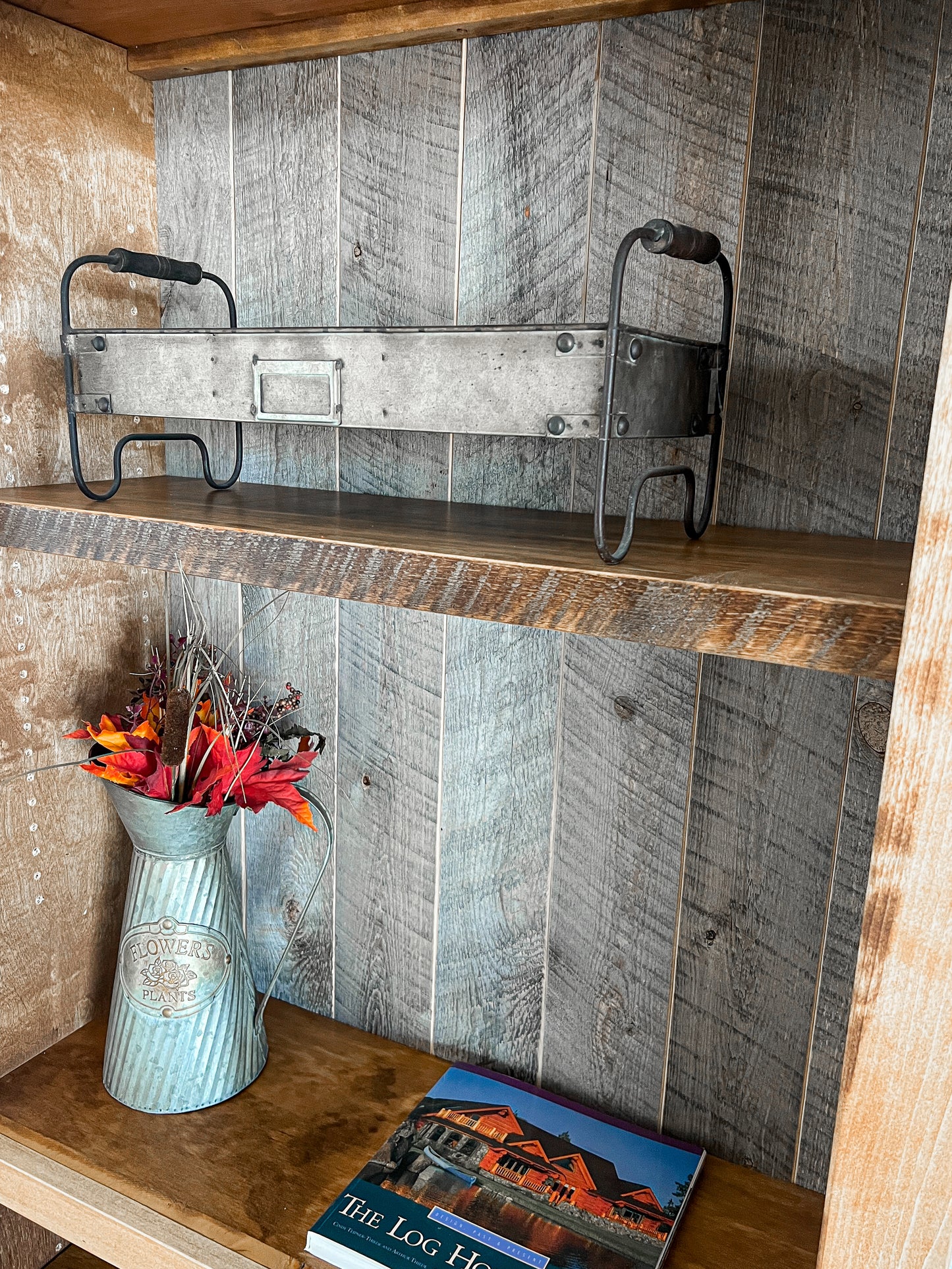 Natural Barnwood Bookcase