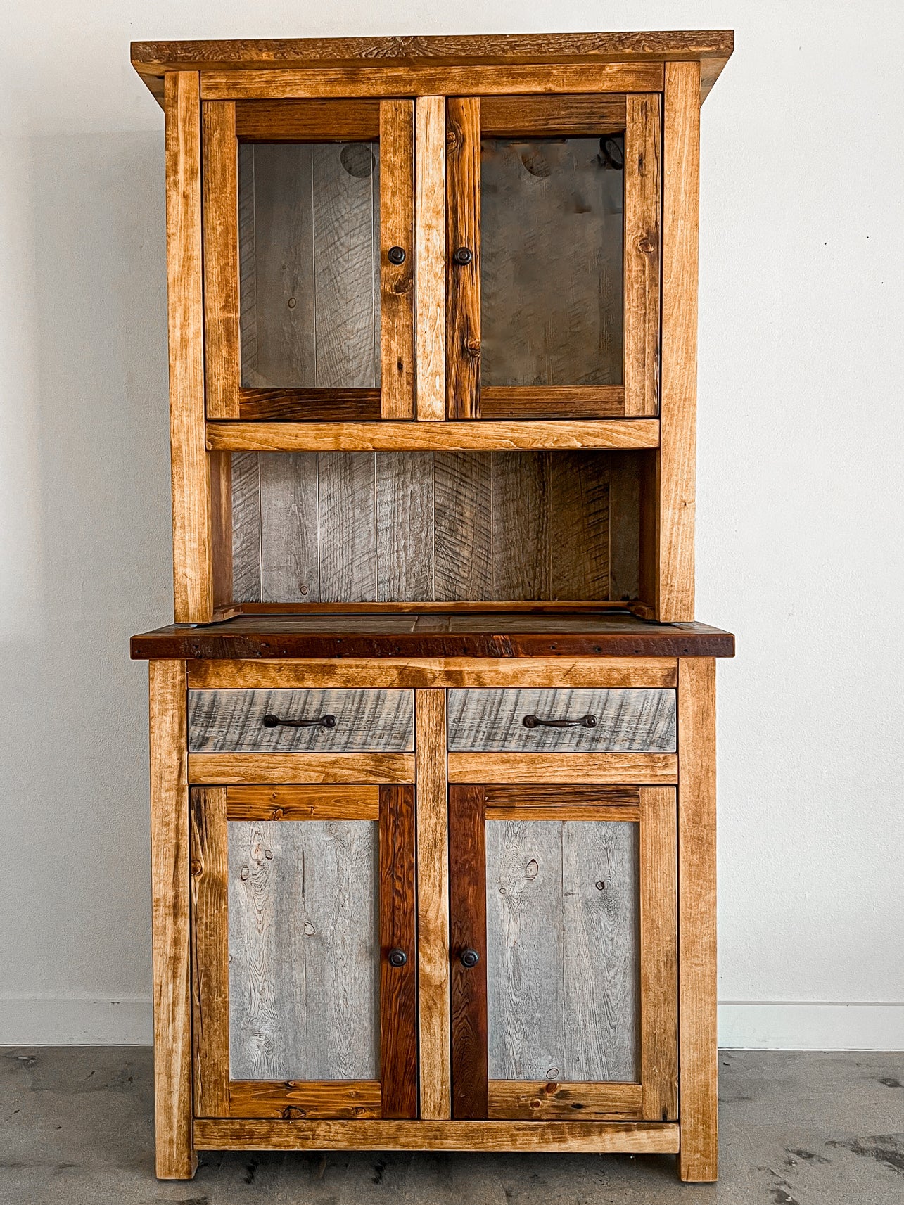 Natural Barnwood Small Hutch