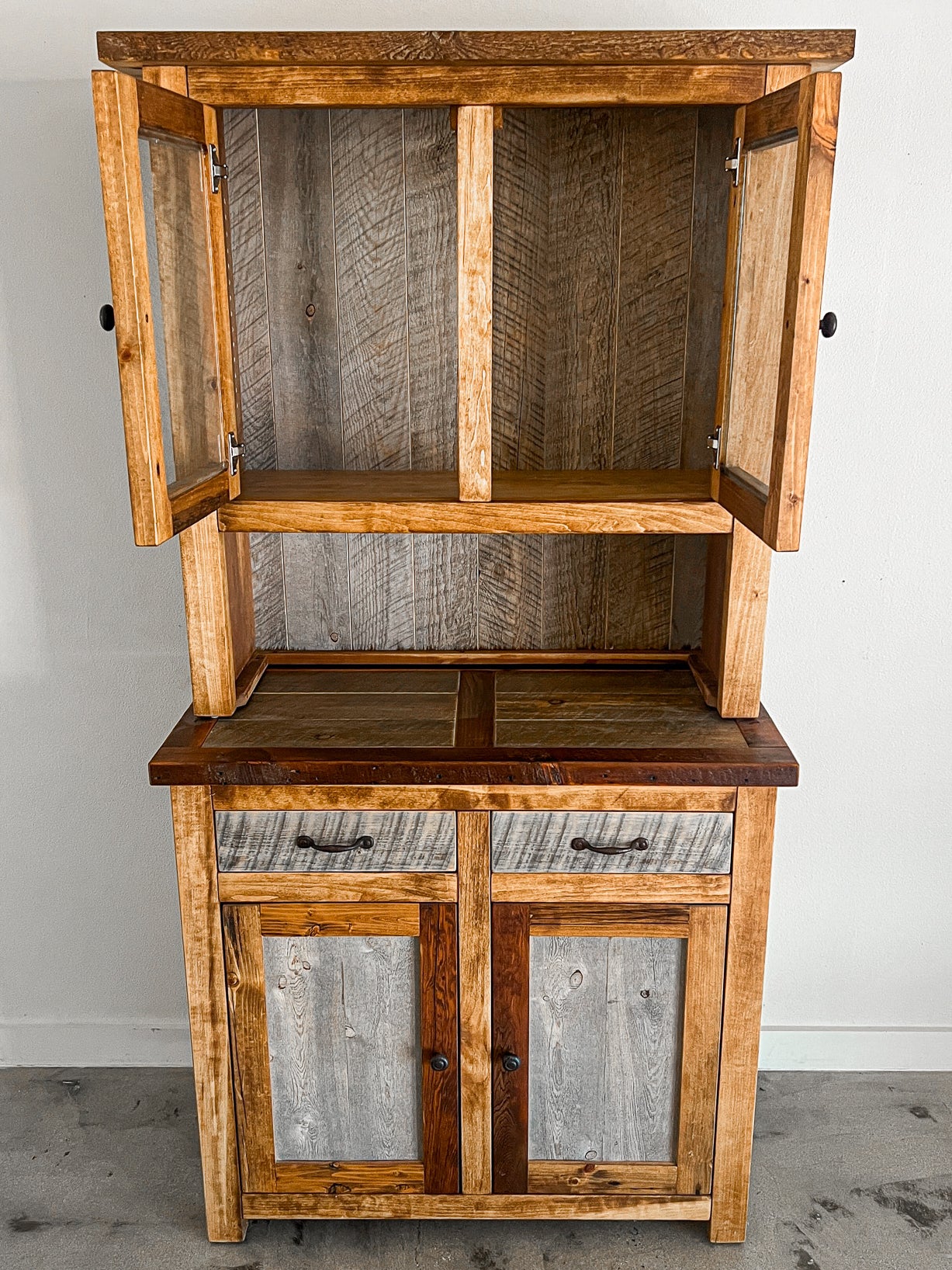 Natural Barnwood Small Hutch