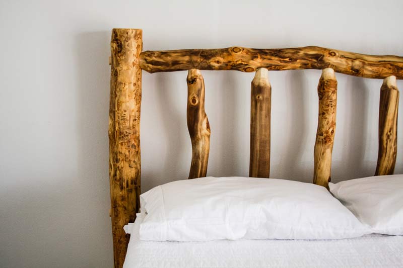 Blue Ridge Log Bed (Short Footboard) - Aspen